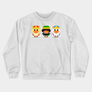 The Three Wise Ducklings Crewneck Sweatshirt